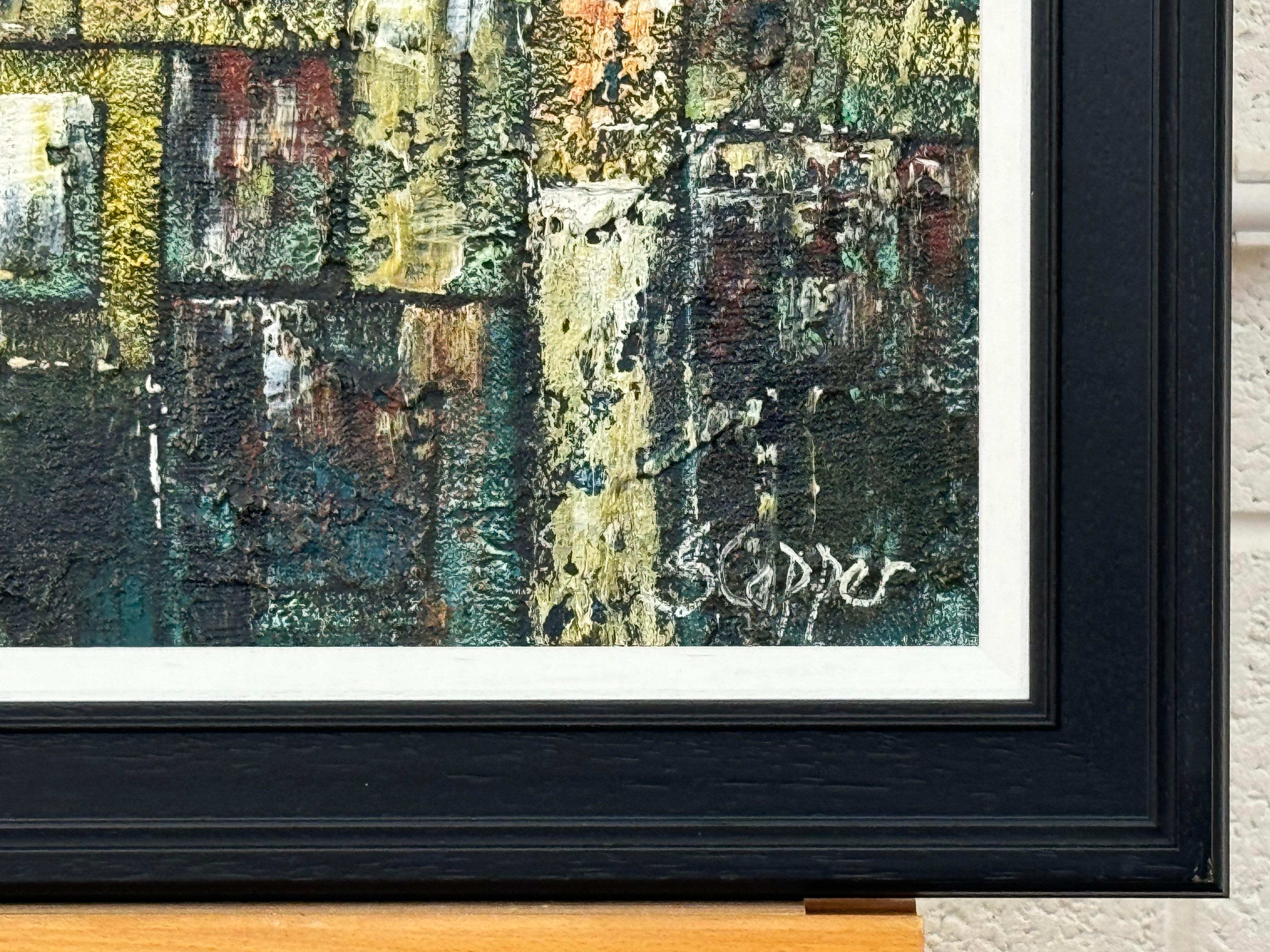 Abstraktes Landschaftsgemälde eines britischen Künstlers - stark strukturierte Steinbruchreste (Fauvismus), Painting, von Steve Capper