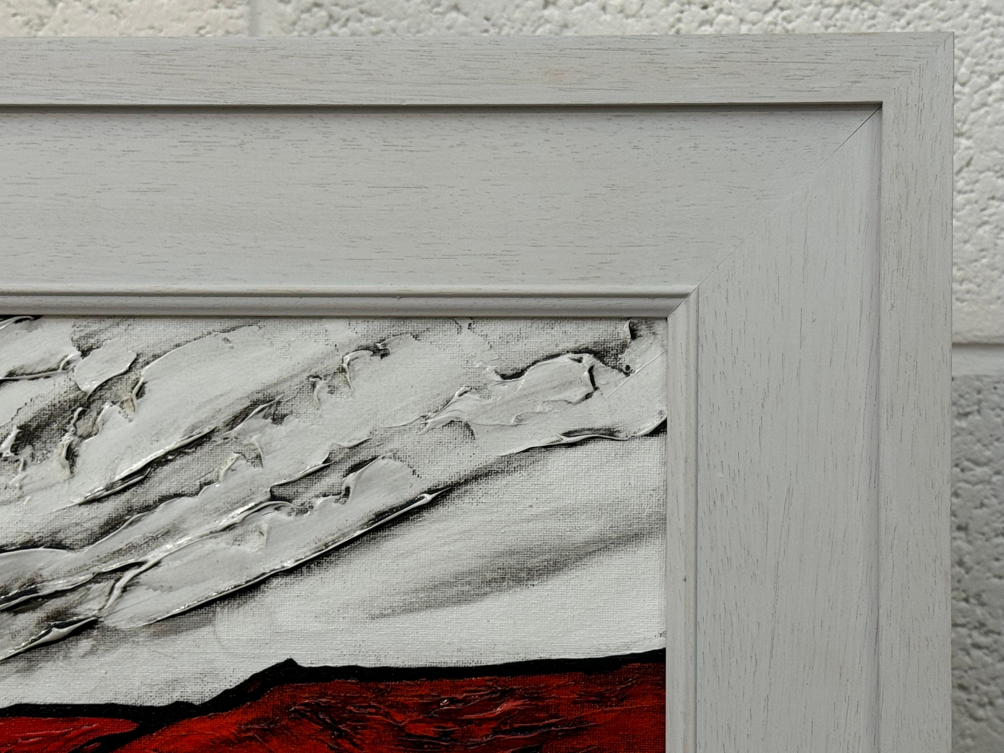 Pittura astratta colorata di paesaggio della campagna inglese, Hille del Nord in vendita 2
