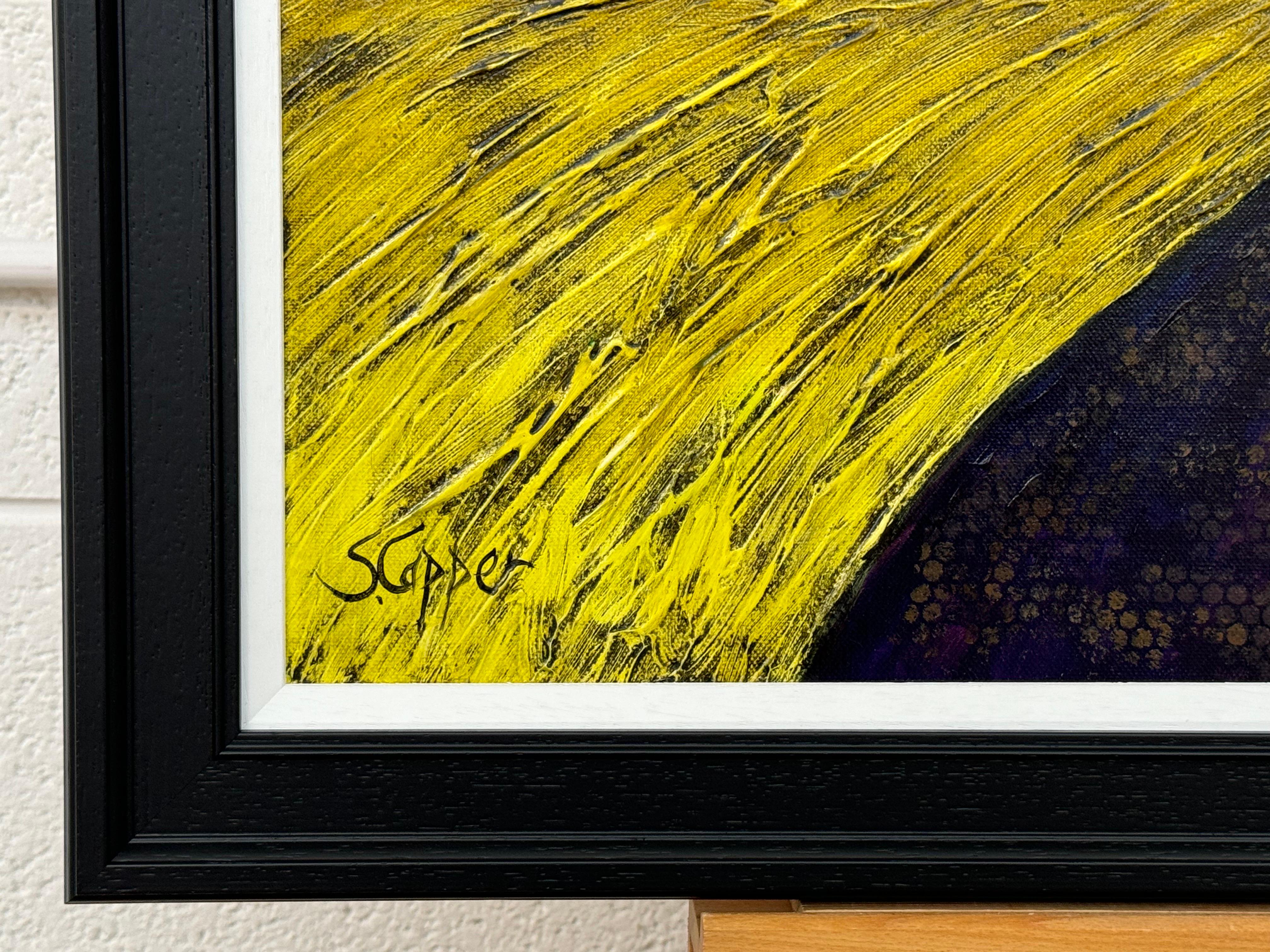 Paisaje abstracto y colorista de obras hidráulicas en la campiña inglesa en venta 1
