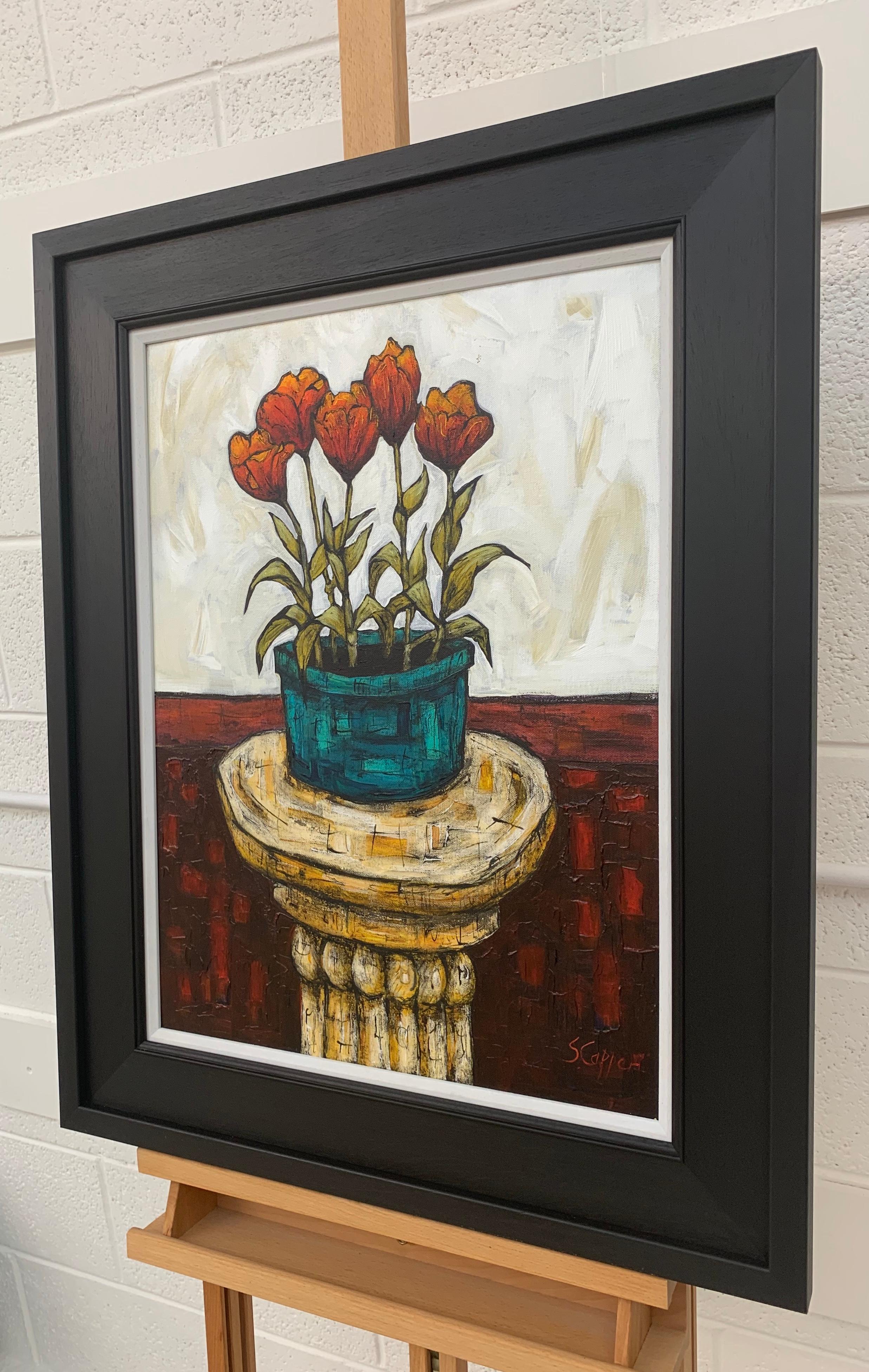 tulips in a vase still life
