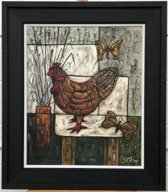 Bodegón con pollo del artista fauvista británico