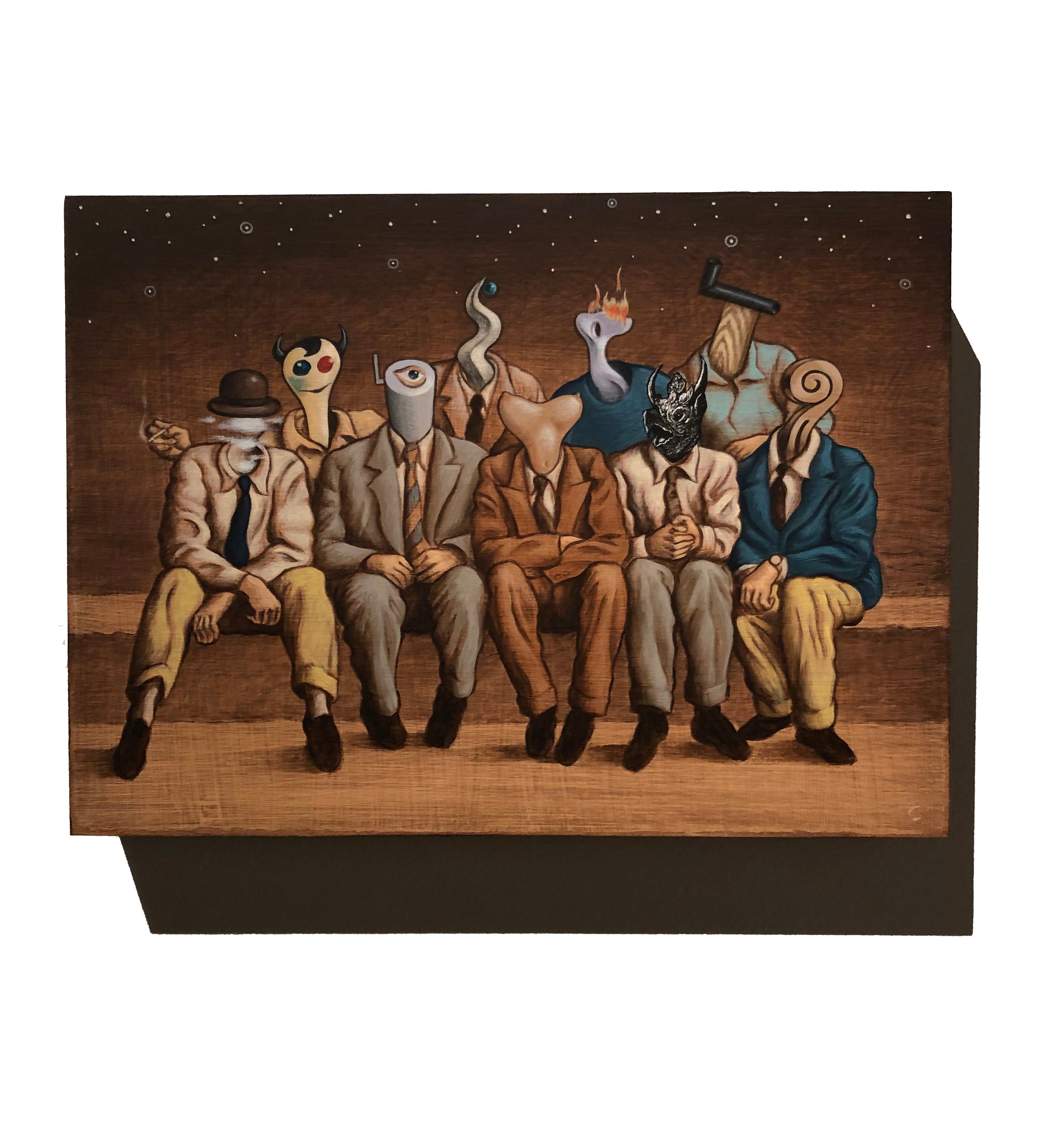 Gathering of Friends - Painting by Steve Carver