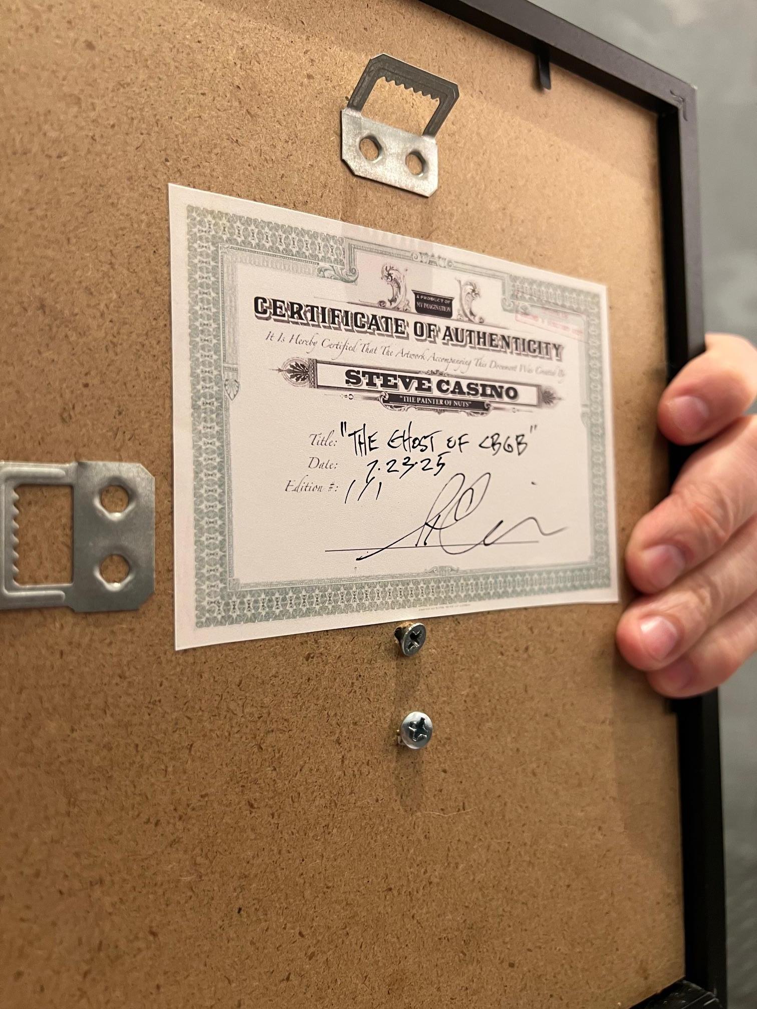 Sculpture murale faite à la main 
Il est représenté par la Krause Gallery (a) Gallery à New York.

Steve Casino réside dans le Kentucky, mais comme il le dit lui-même, l'atmosphère d'une petite ville ne signifie pas qu'il n'est pas un artiste de