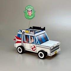 Working contemporary Pull Toy sculpture pop art hand made interior ghost busters
