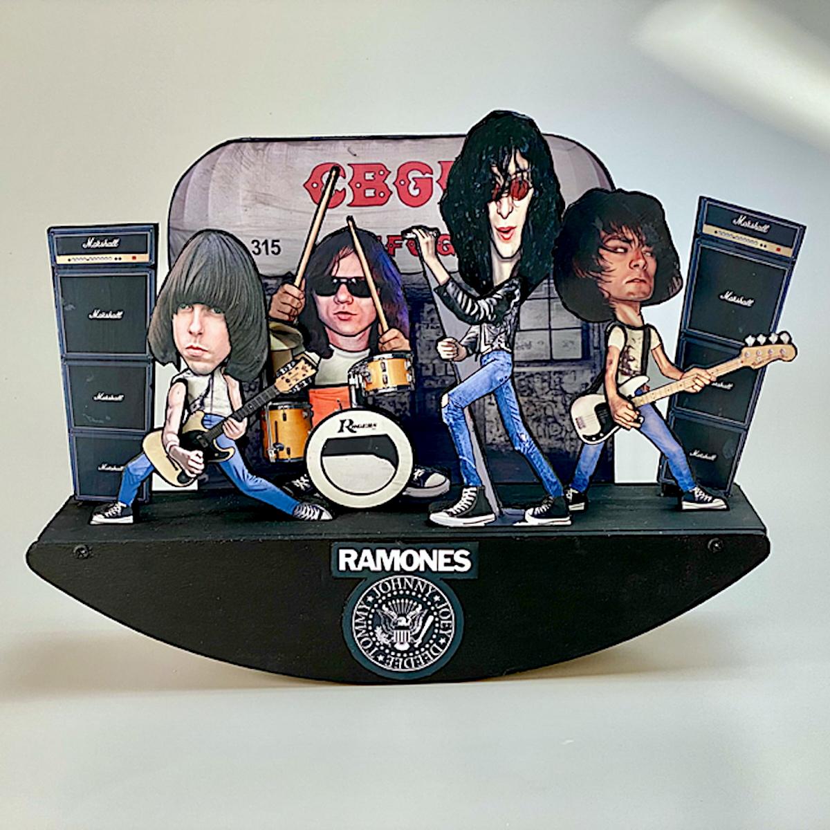 Figurative Sculpture de Steve Casino - Trabajo escultura contemporánea Rocker arte pop interior hecho a mano