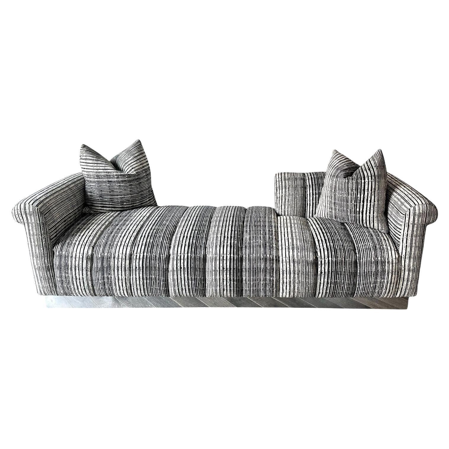 Chaise lounge di Steve Chase con tappezzeria Channel Tufted, 1970