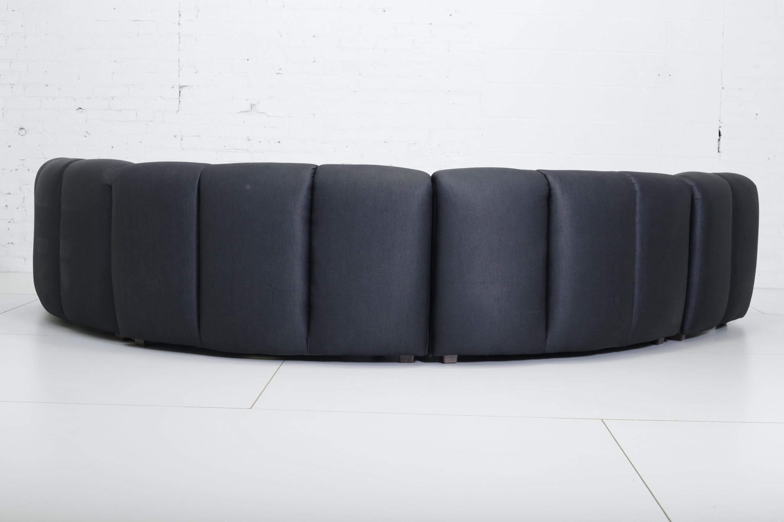 Post-Modern Steve Chase Curved Modular Sectional Sofa