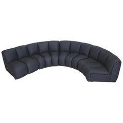 Vintage Steve Chase Curved Modular Sectional Sofa