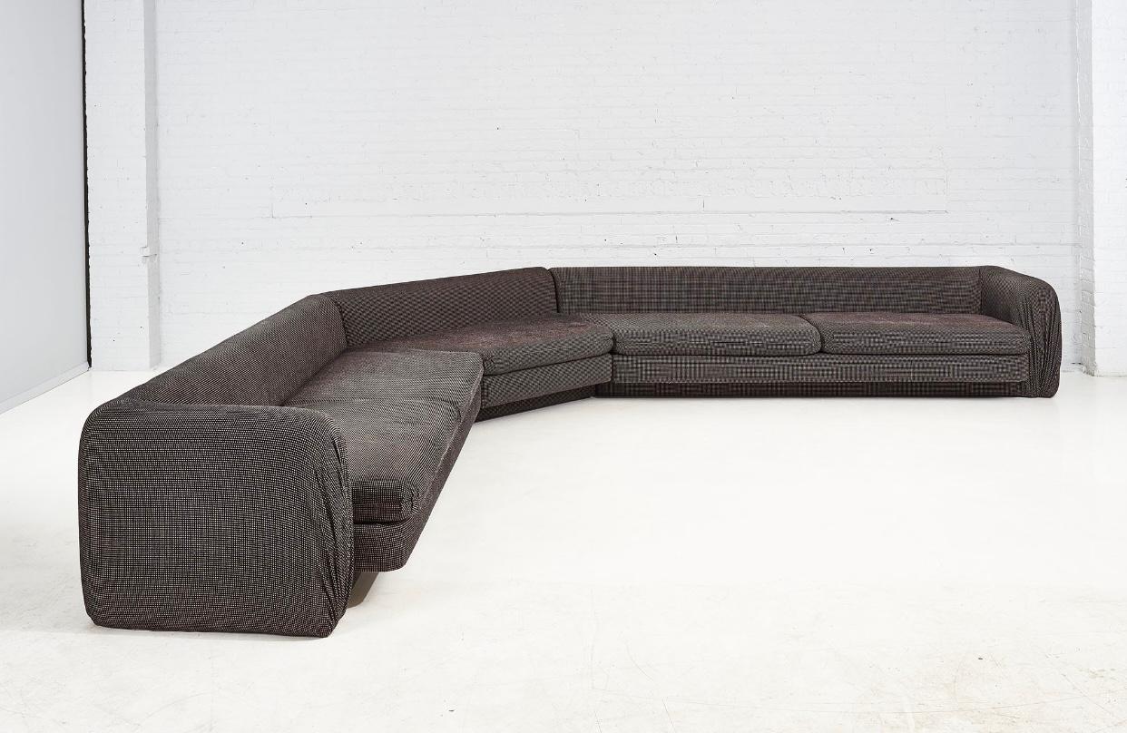 American Steve Chase Illuminated Sectional Sofa, 1980