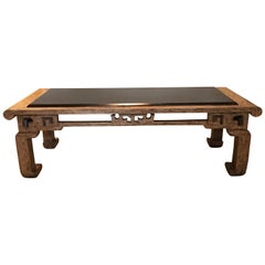 Steve Chase Modern Chinoiserie Granite Top Coffee Table