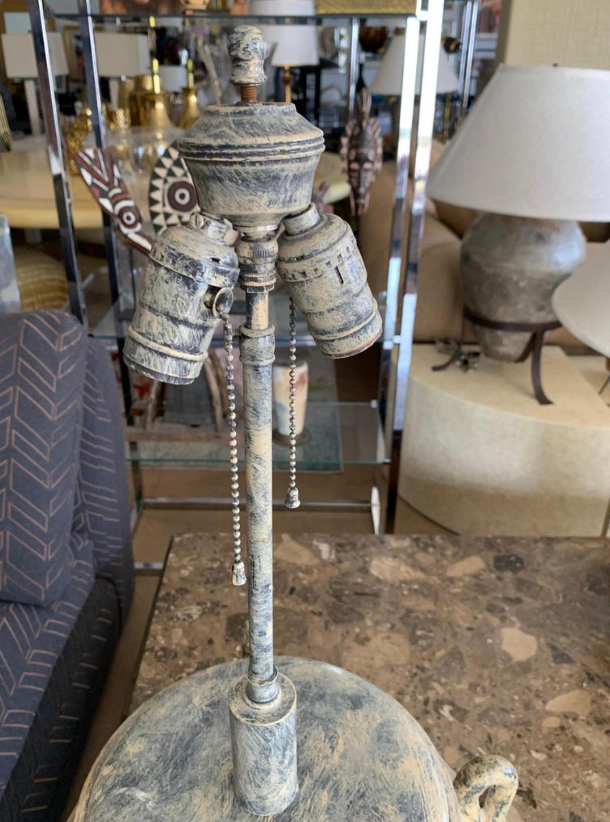Ceramic Steve Chase Modern Design of Antique Urn Lamps For Sale