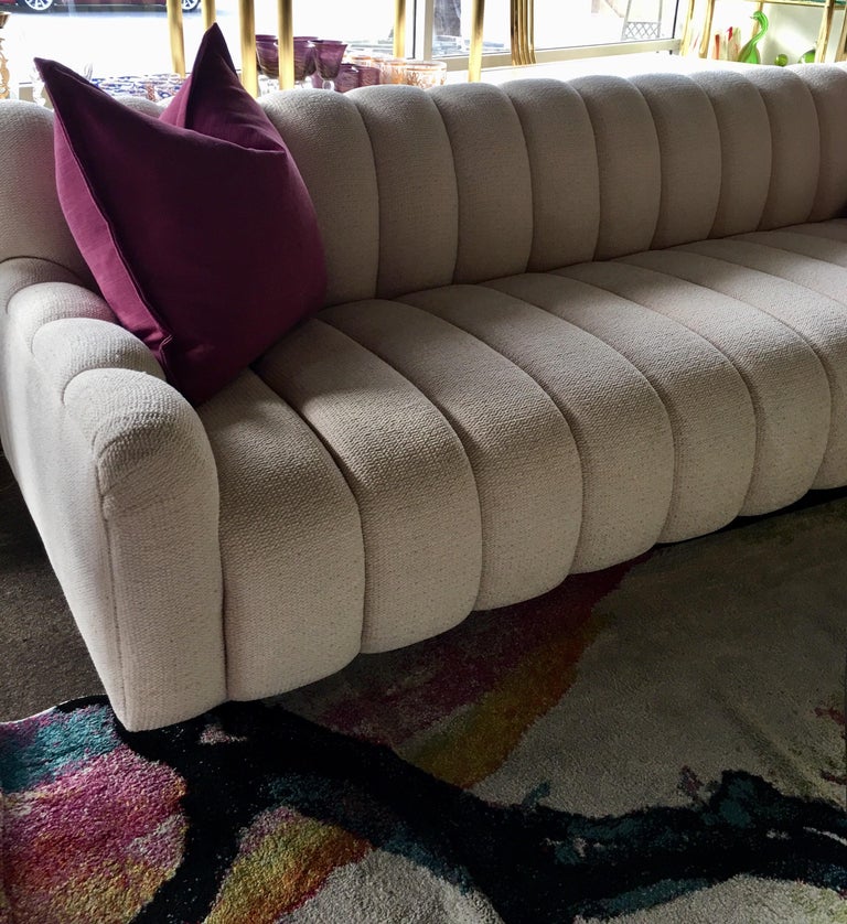 Steve Chase Palm Springs Style Channel Tufted Modern Sofa at 1stDibs