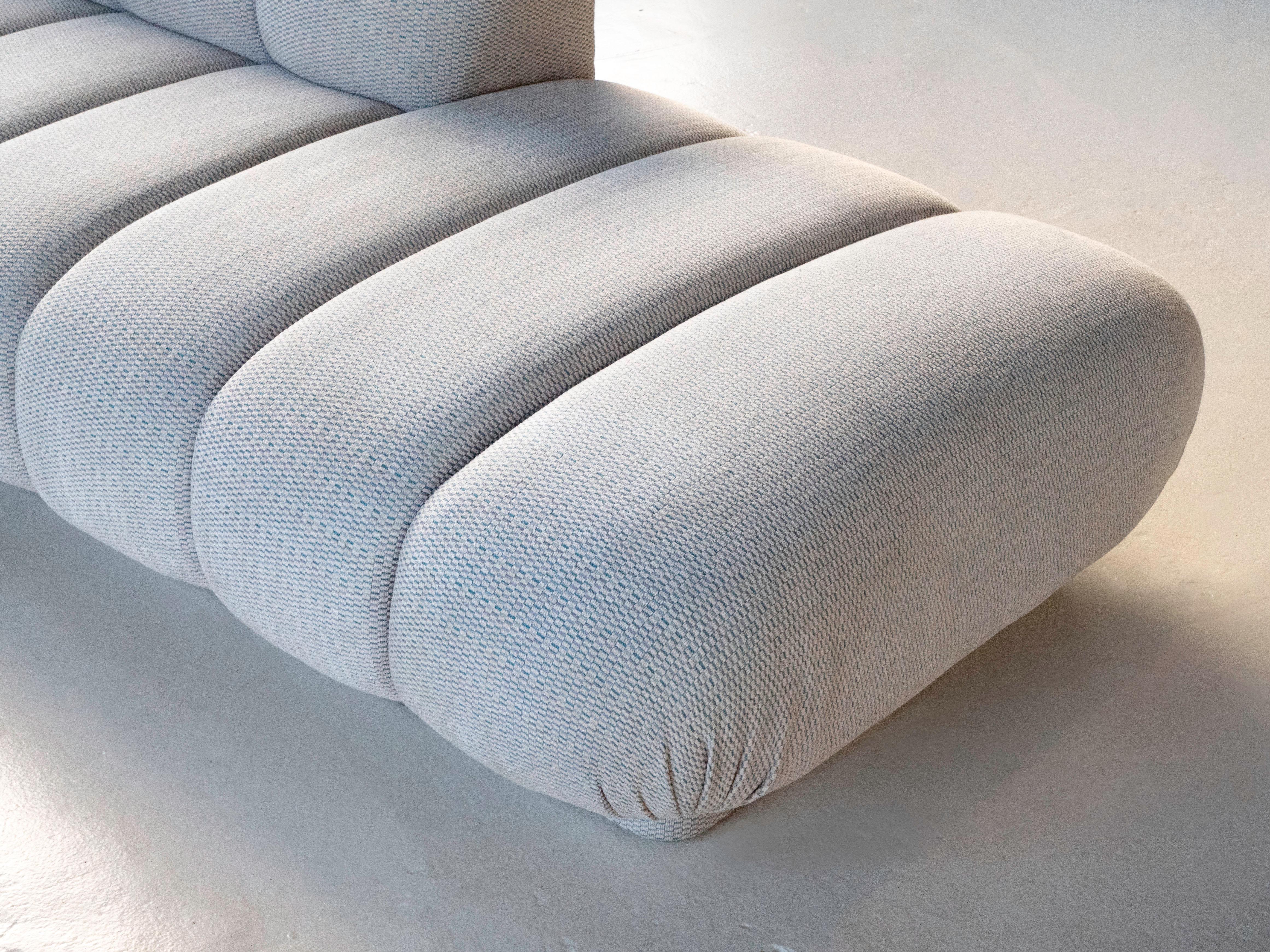 Steve Chase Postmodern Illuminated Monterey Channel Sofa, Circa 1980's For Sale 3