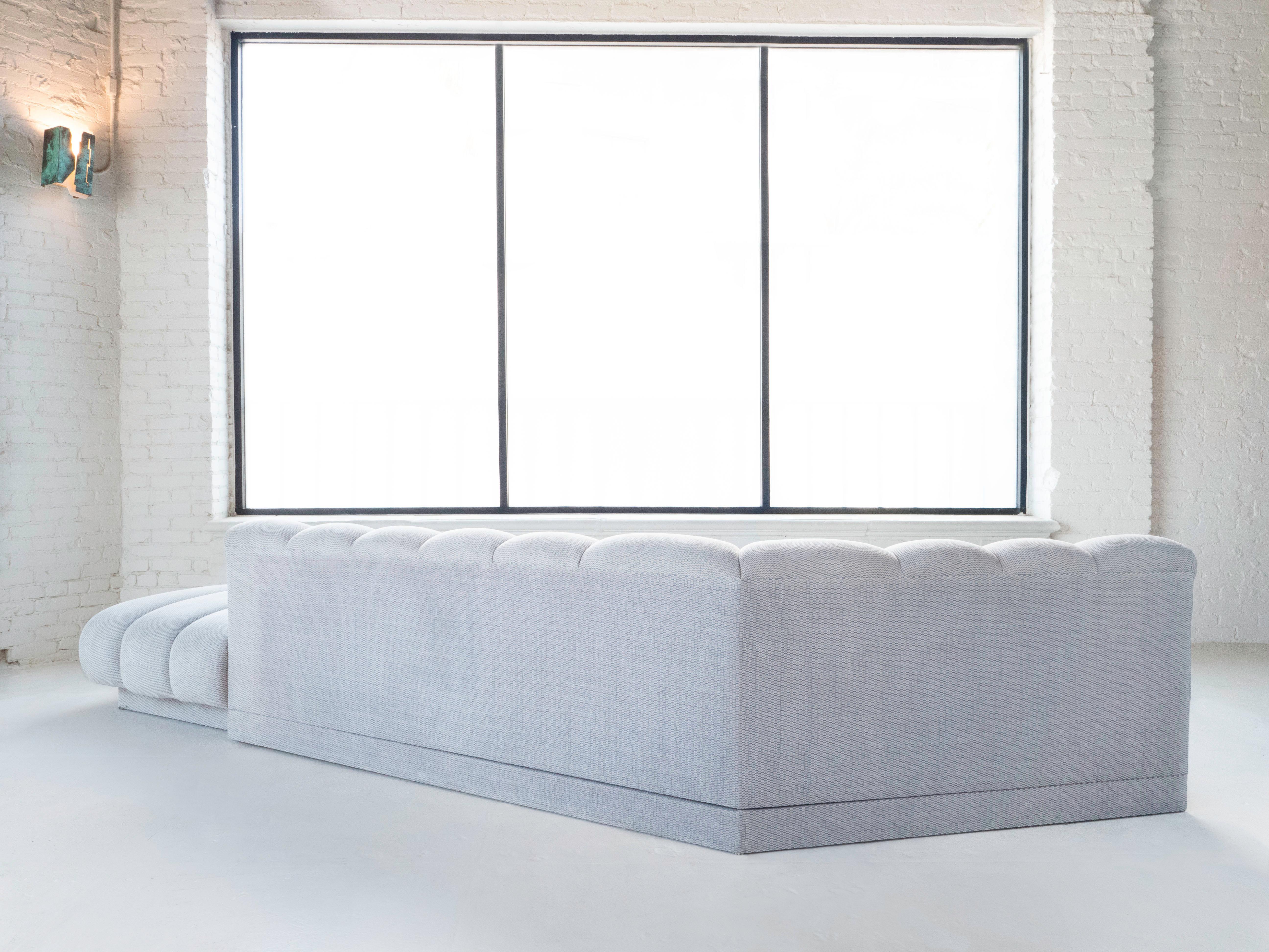 Steve Chase Postmodern Illuminated Monterey Channel Sofa, Circa 1980's For Sale 5