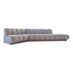 Steve Chase Postmodern Illuminated Monterey Channel Sofa, Circa 1980's