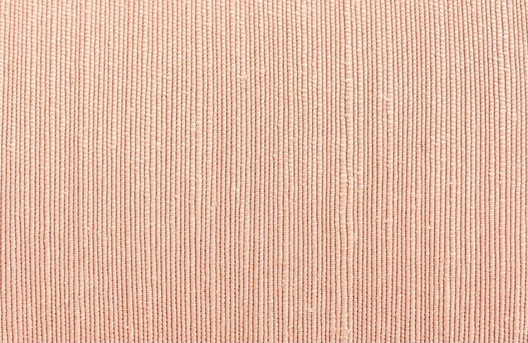 Steve Chase Postmodern Pink Silk Sofa, 1980 For Sale 4