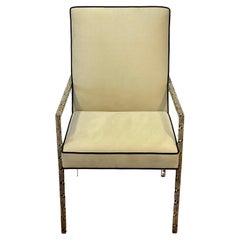 Steve Chase Snakeskin & Ultra-Suede Dining Chairs (Set of 10)