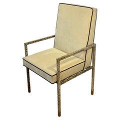 Steve Chase Snakeskin & Ultra-Suede Dining Chairs (Set of 12)