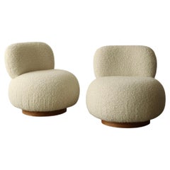 Pouf girevole Steve Chase, una coppia