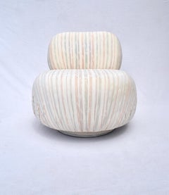 Steve Chase Swivel Soufflé' Pouf Chair