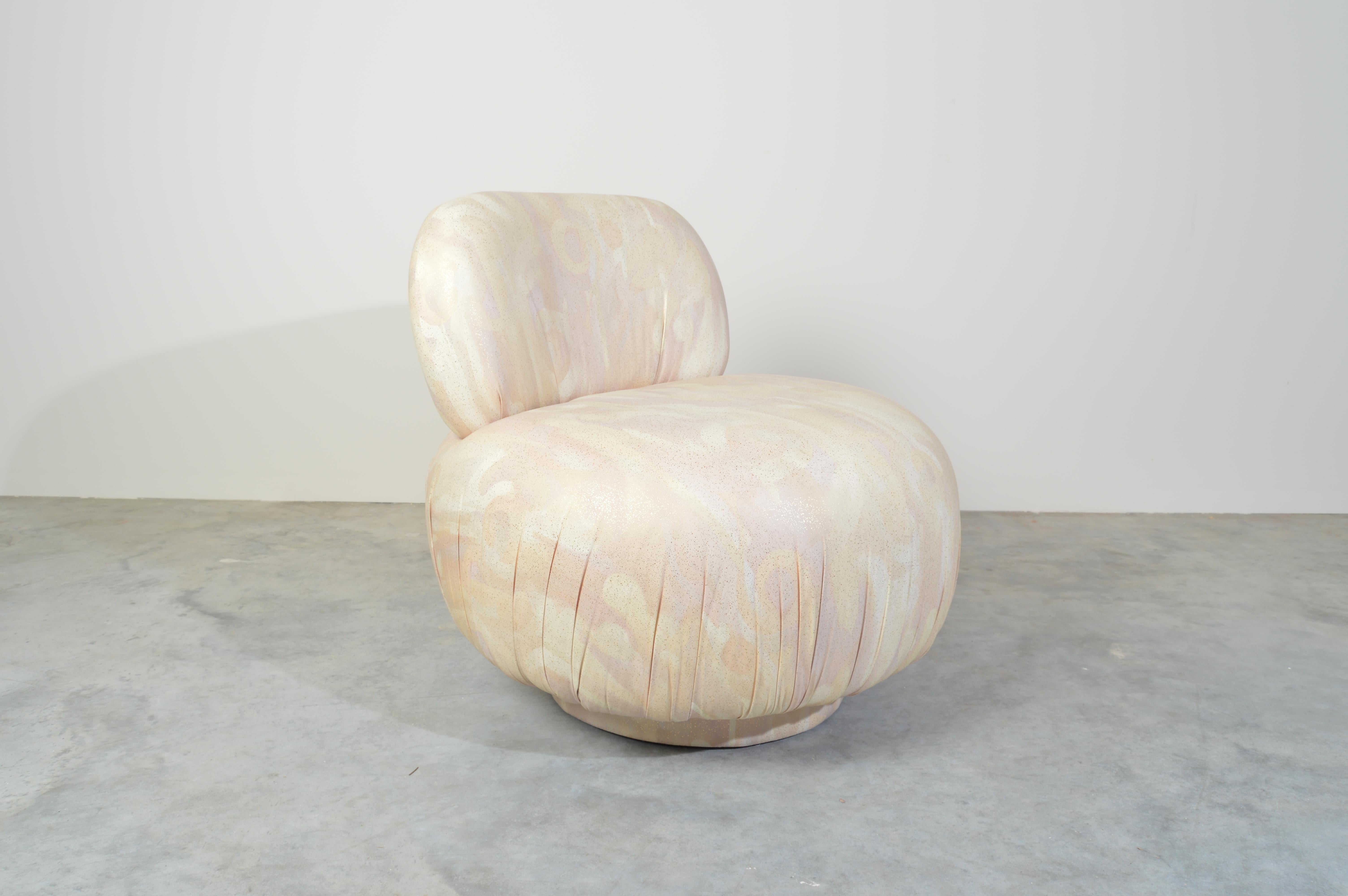 swivel pouf chair