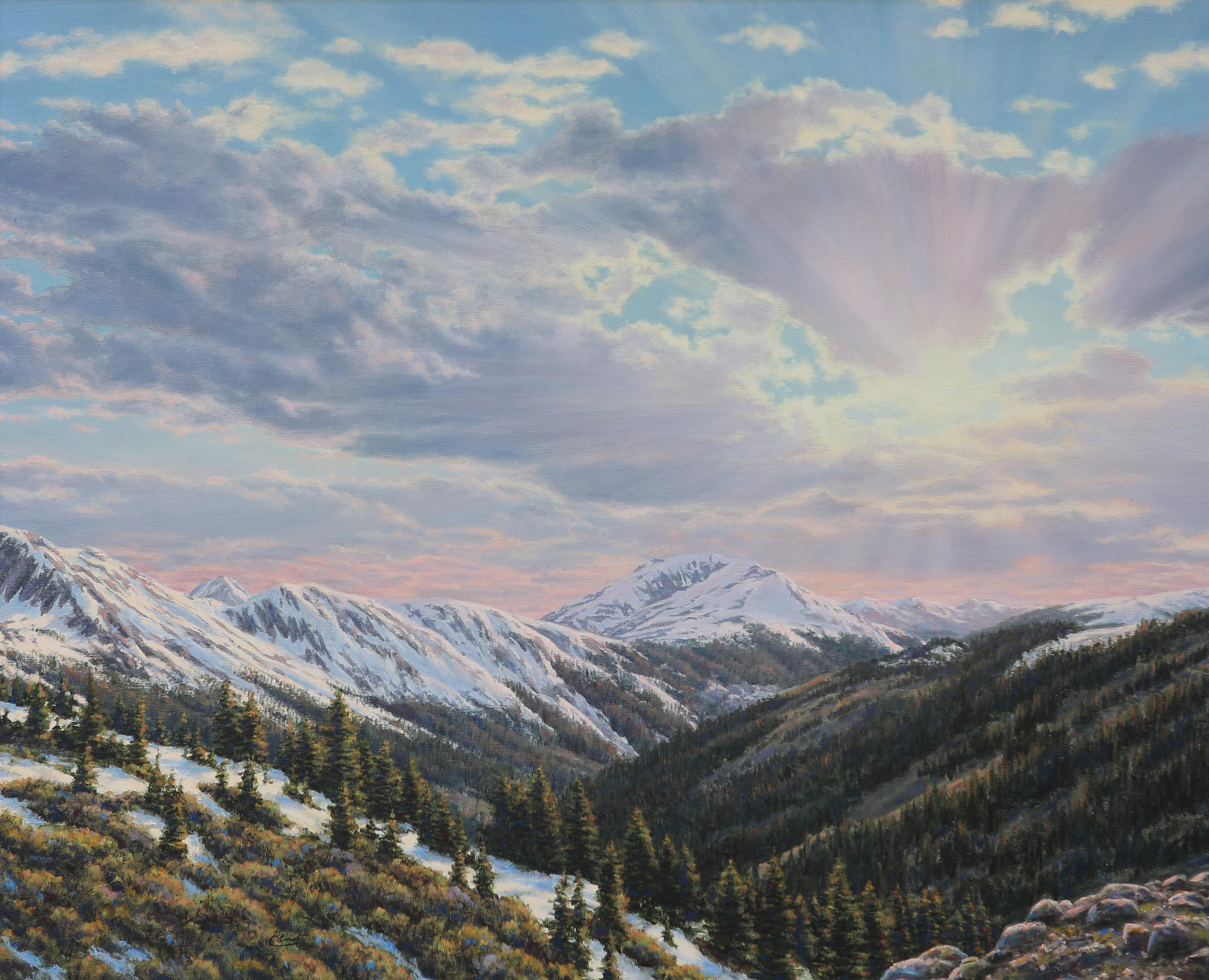 Above Timberline - Realist Painting by Steve Clement