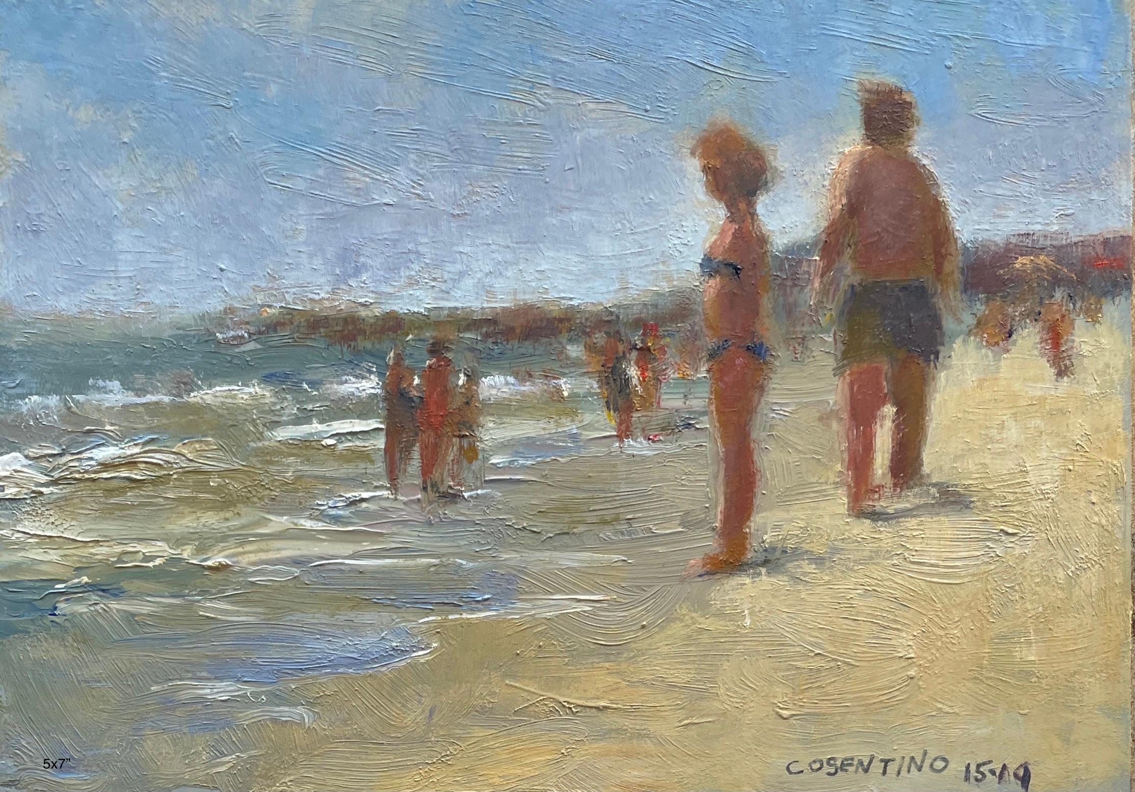 Steve Cohen Landscape Painting - Beach Series (Manasquan Summer 2015, Series #2)