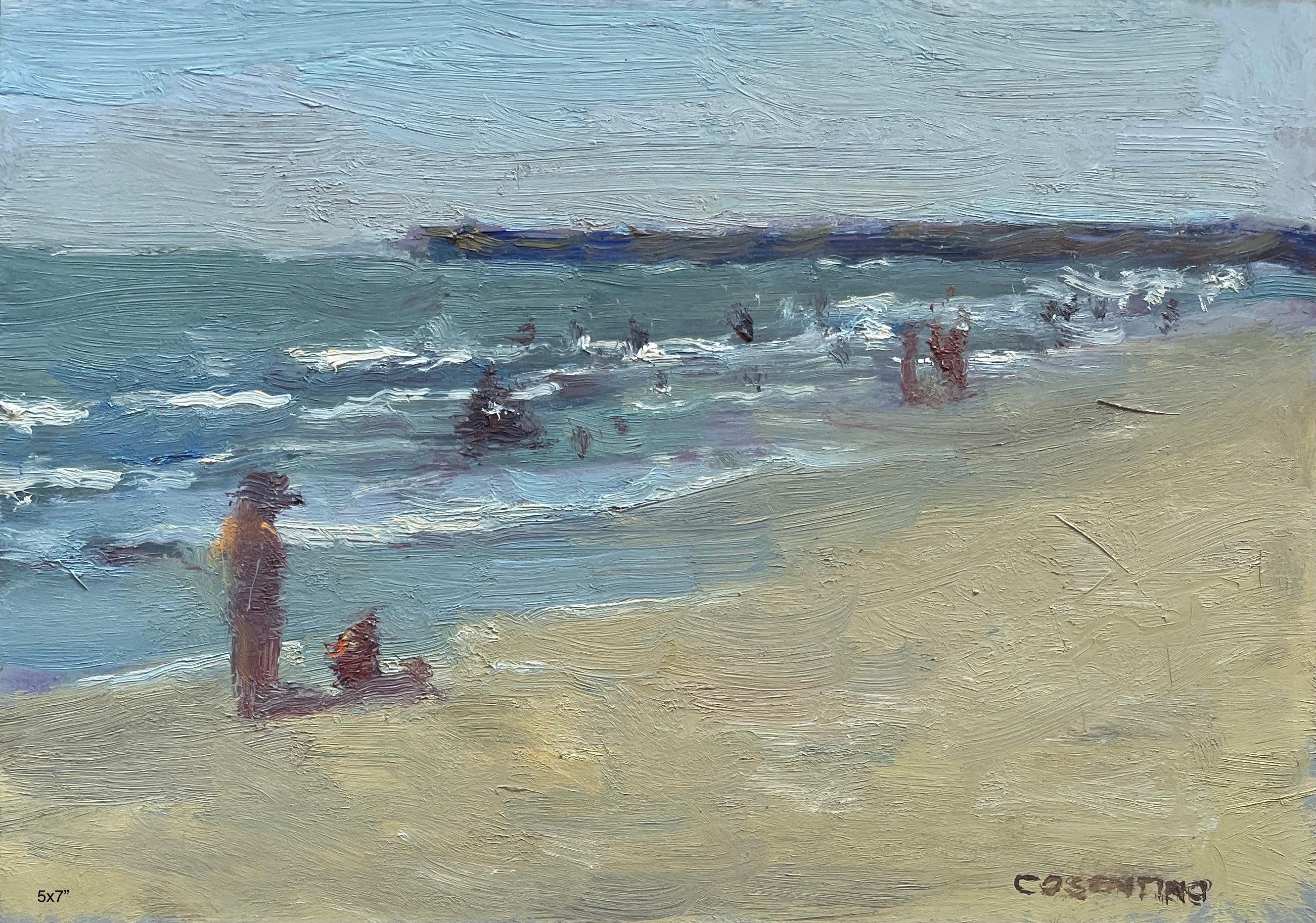 Steve Cohen Landscape Painting - Beach Series (Manasquan Summer 2015, Series #3)