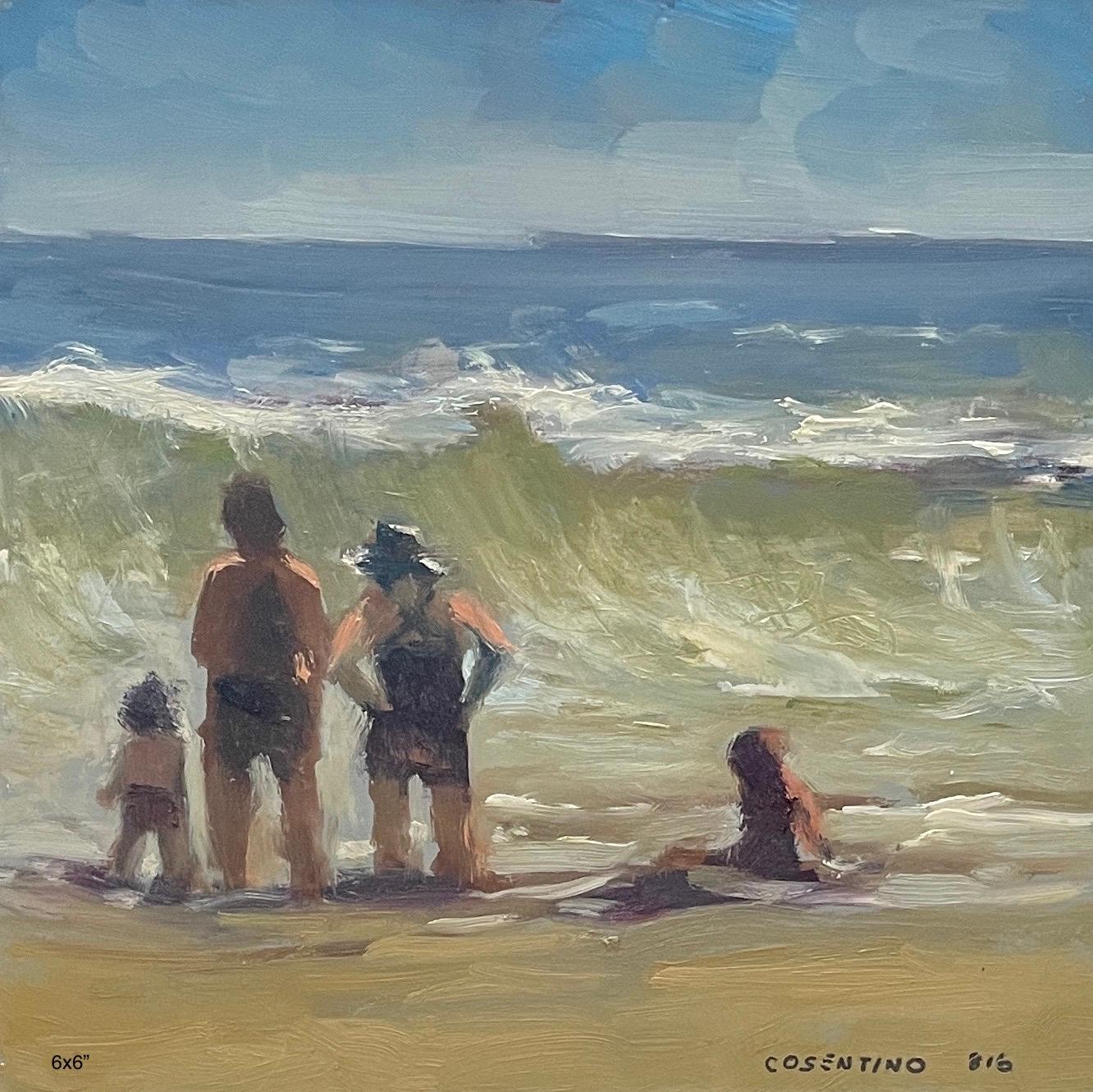 Steve Cohen Landscape Painting - Beach Series (M816, Big Wave)