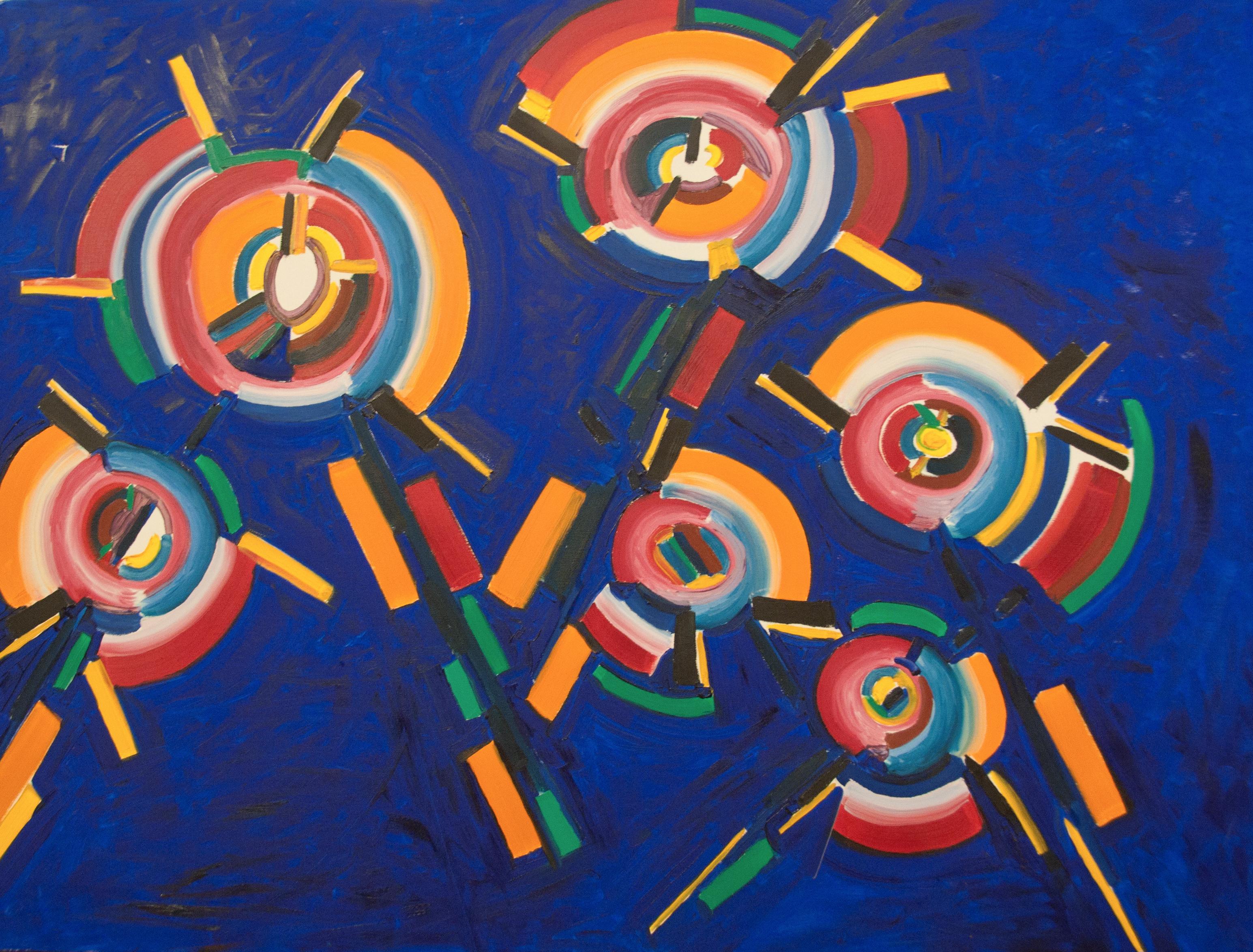Steve Cohen Abstract Painting - Orbit