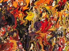 Origin 1:  Inception  (Fire and Creation Captured)  (Floats in Black Frame)