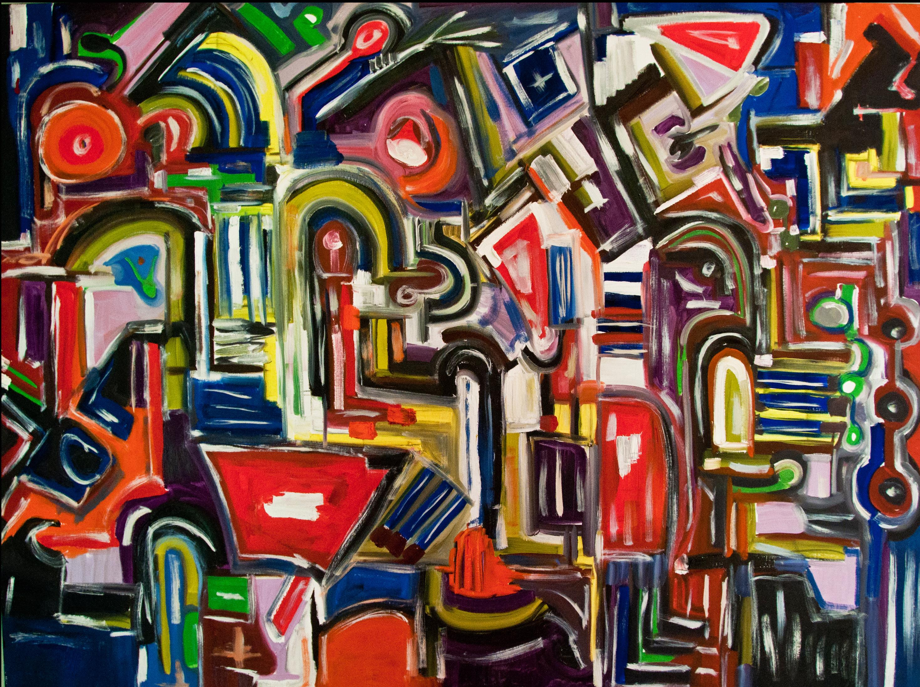 Steve Cohen Abstract Painting – Erwähnungsstücke
