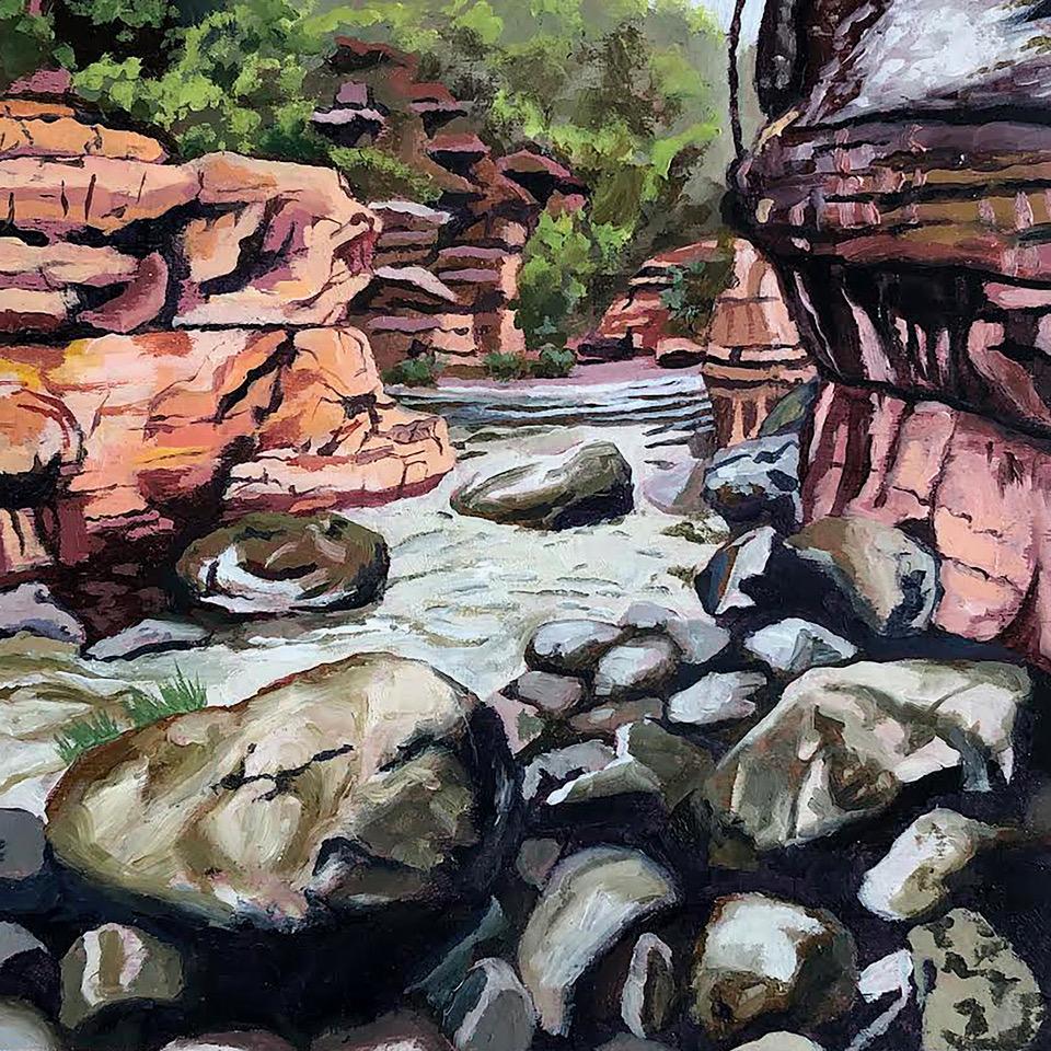 Agua Pinturas de paisajes