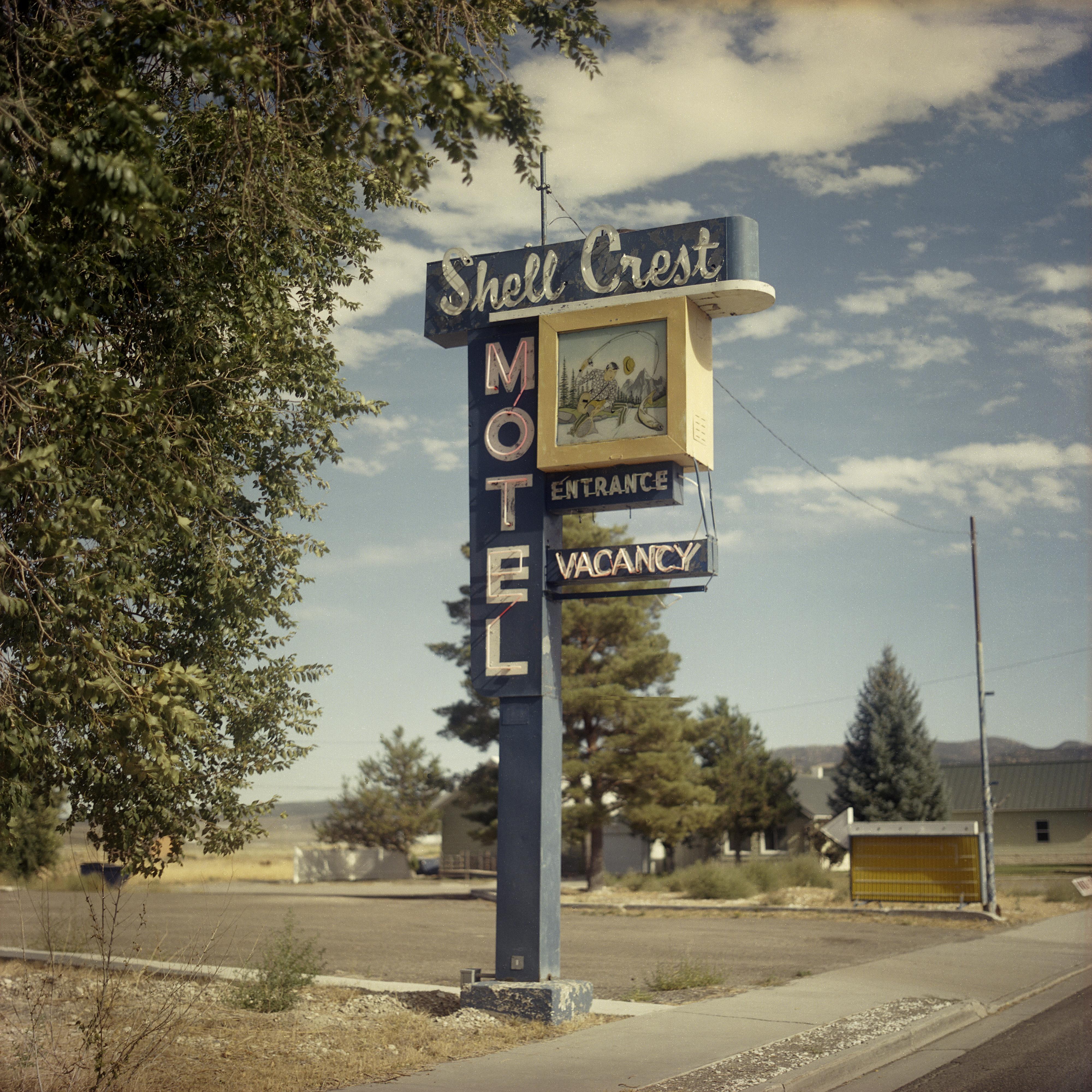 Steve Fitch Color Photograph - Highway 50, Wells, Nevada; September 14, 2018 (Shell Crest)