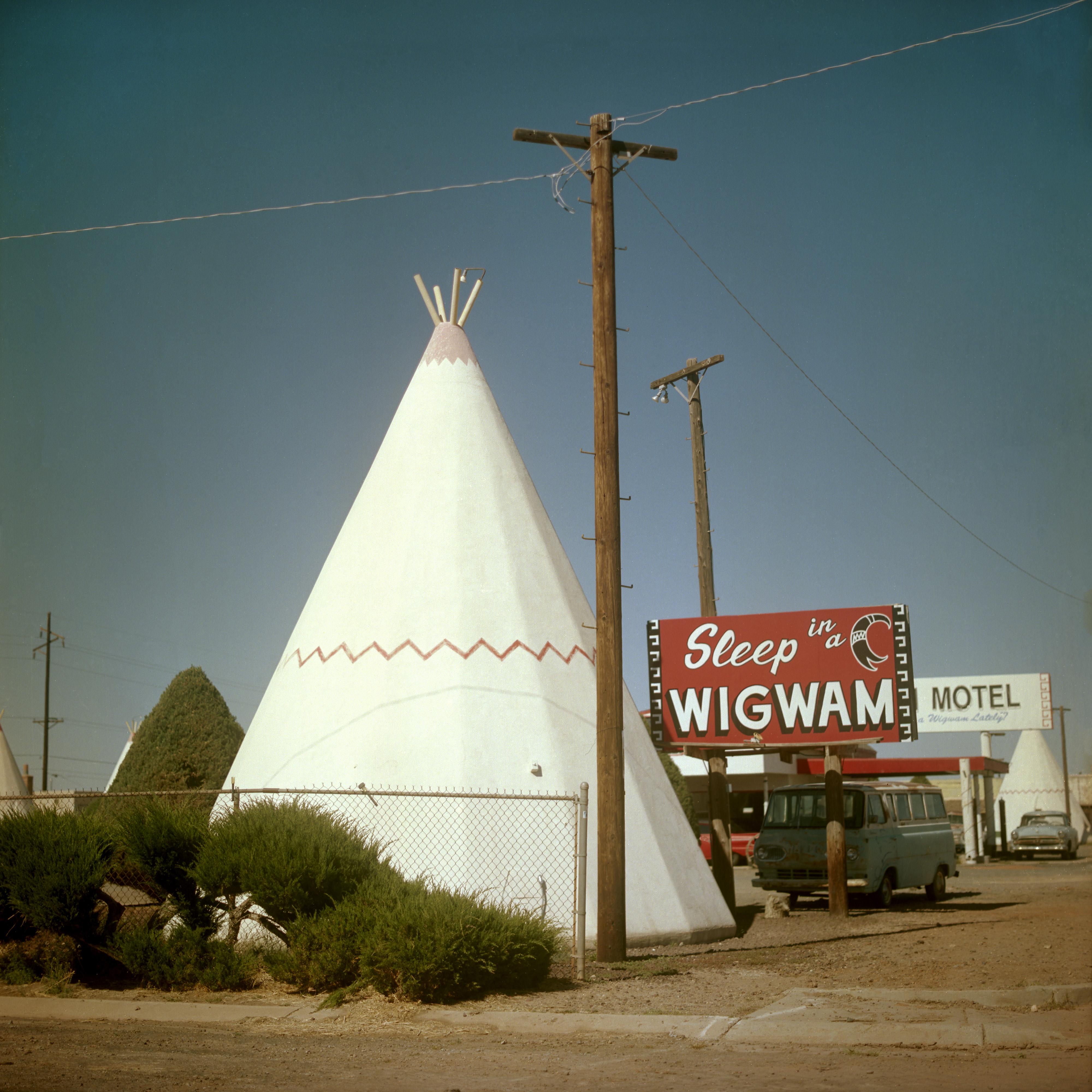 Steve Fitch Landscape Photograph - Highway 66, Holbrook, Arizona; July 16, 2022