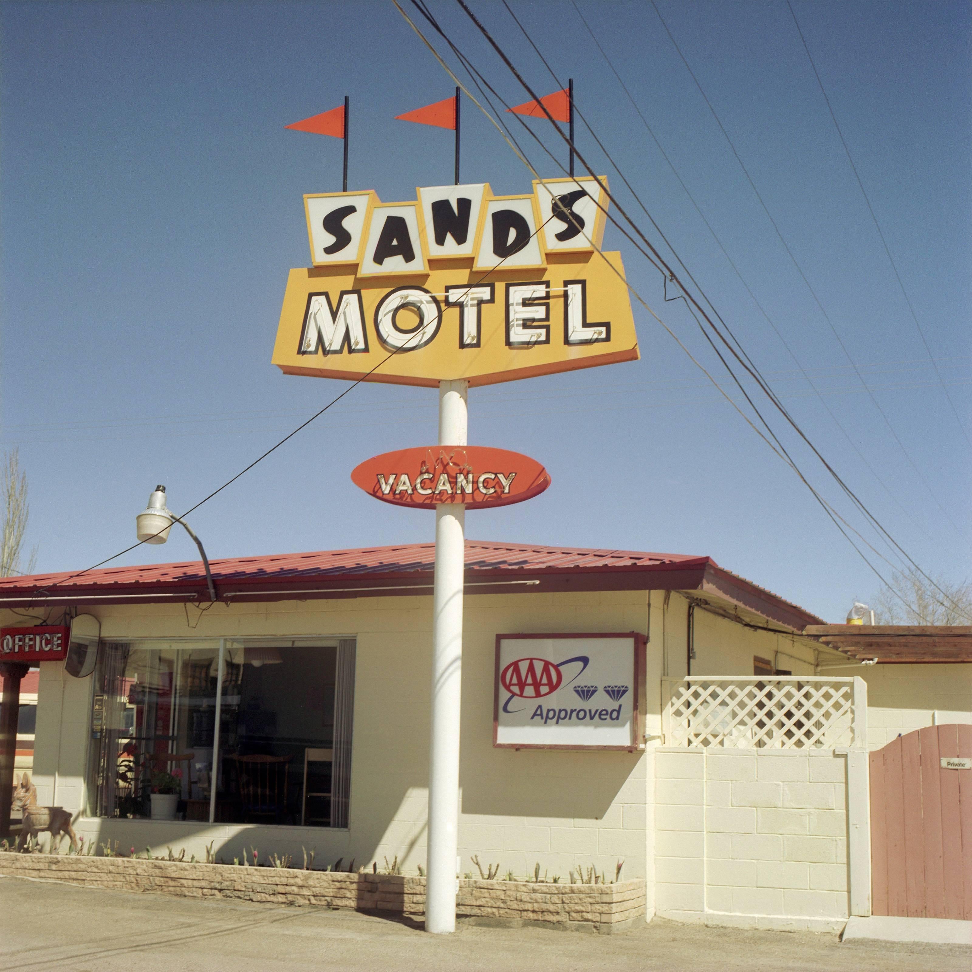 Steve Fitch Landscape Photograph - Highway 66, Grants, New Mexico; March 20, 2002