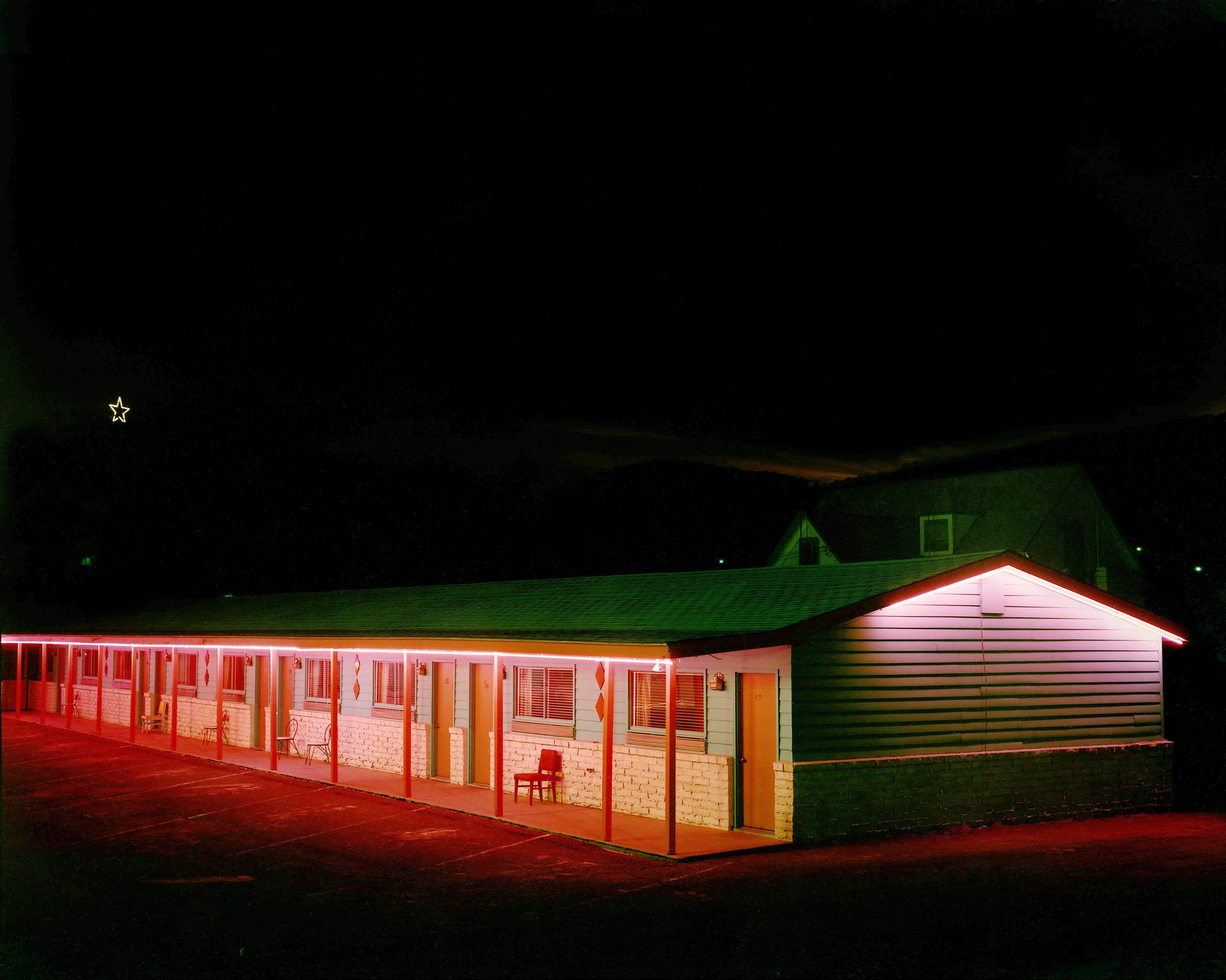 Steve Fitch Landscape Photograph - Motel, Raton, New Mexico; 1980