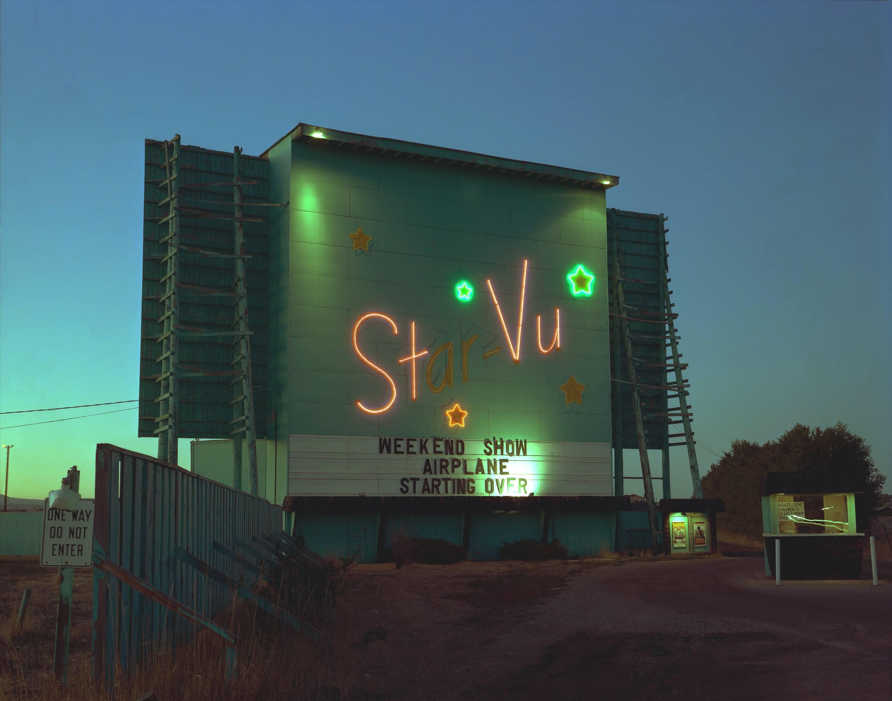 Steve Fitch Color Photograph - Star-Vu Drive-in theater, Longmont, Colorado; July, 1980 