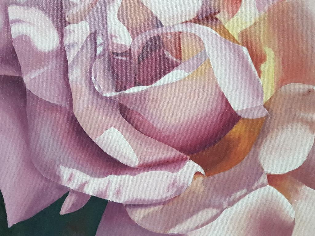 hyper realistic rose drawing
