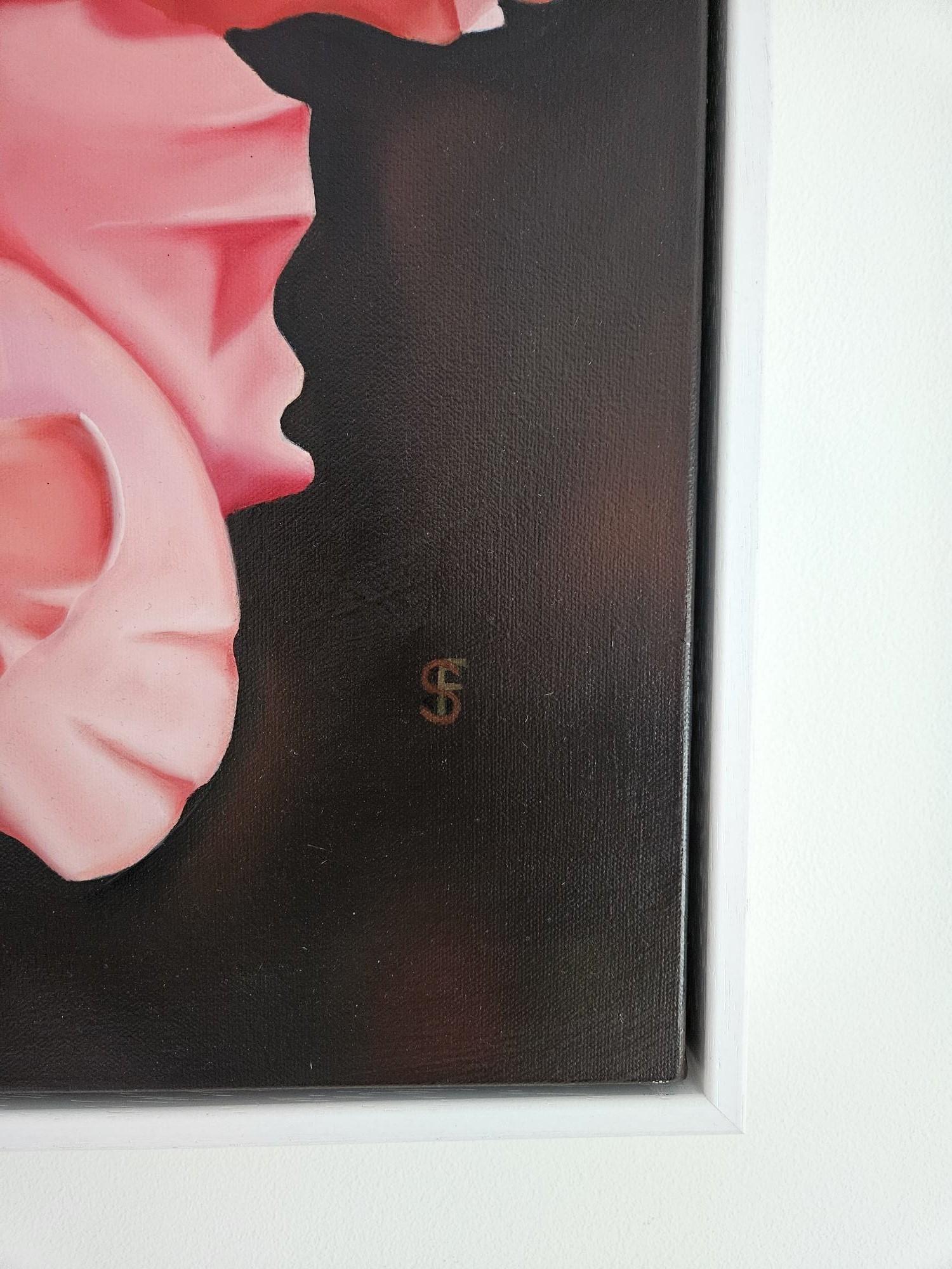 Tuti Fruiti - contemporary hyperrealistic flower rose oil painting For Sale 1