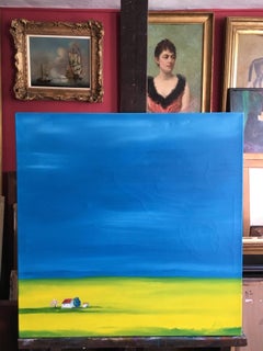 Blue Skies, Large Spanish Landscape Painting