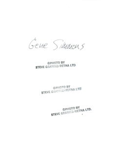 Gene Simmons Tongue Out Vintage Original Photograph