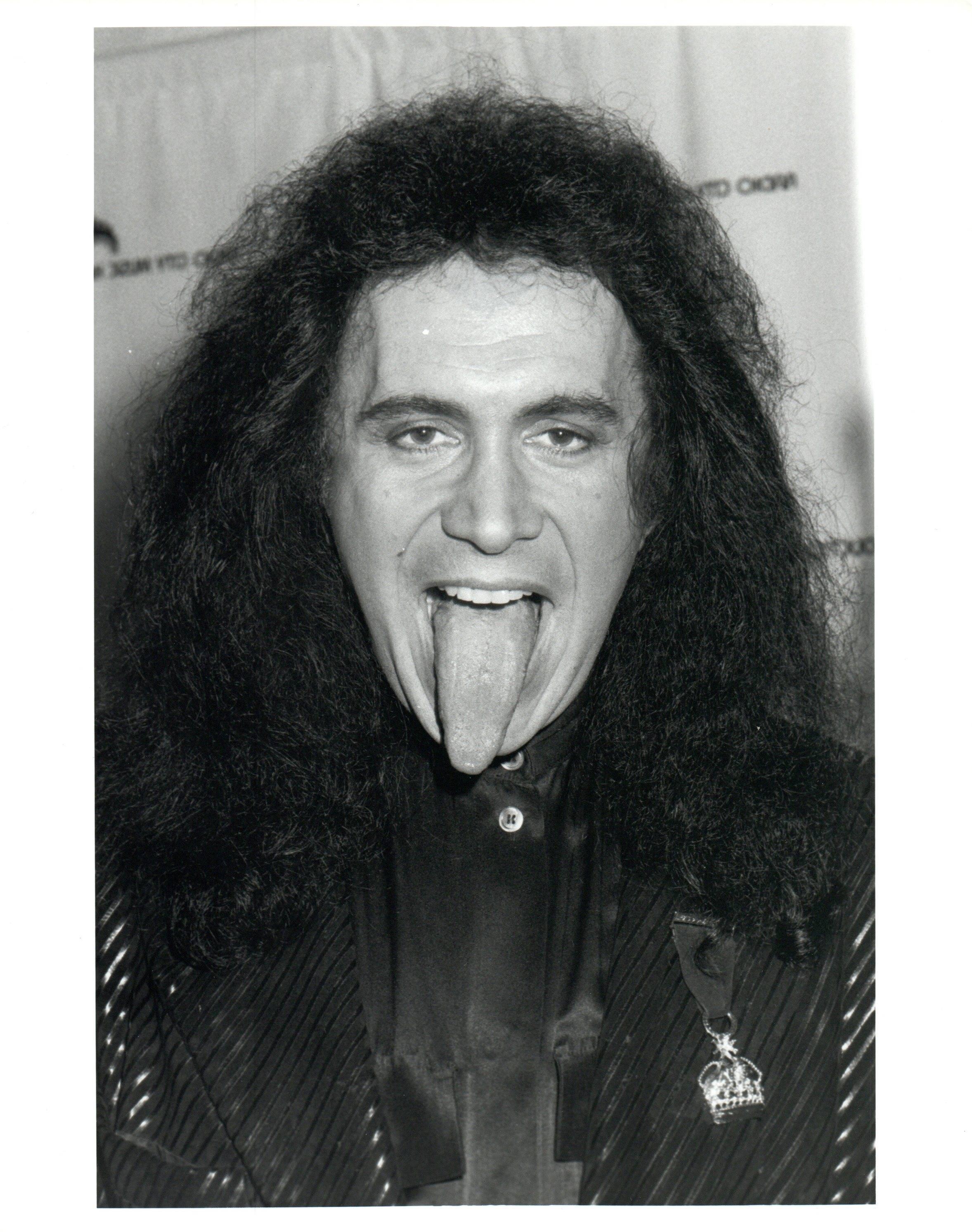 Steve Granitz Black and White Photograph - Gene Simmons Tongue Out Vintage Original Photograph