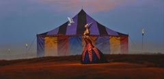 Harlequin - Circus Tent at Dusk with Bird and Performer, Dancer, Dressup