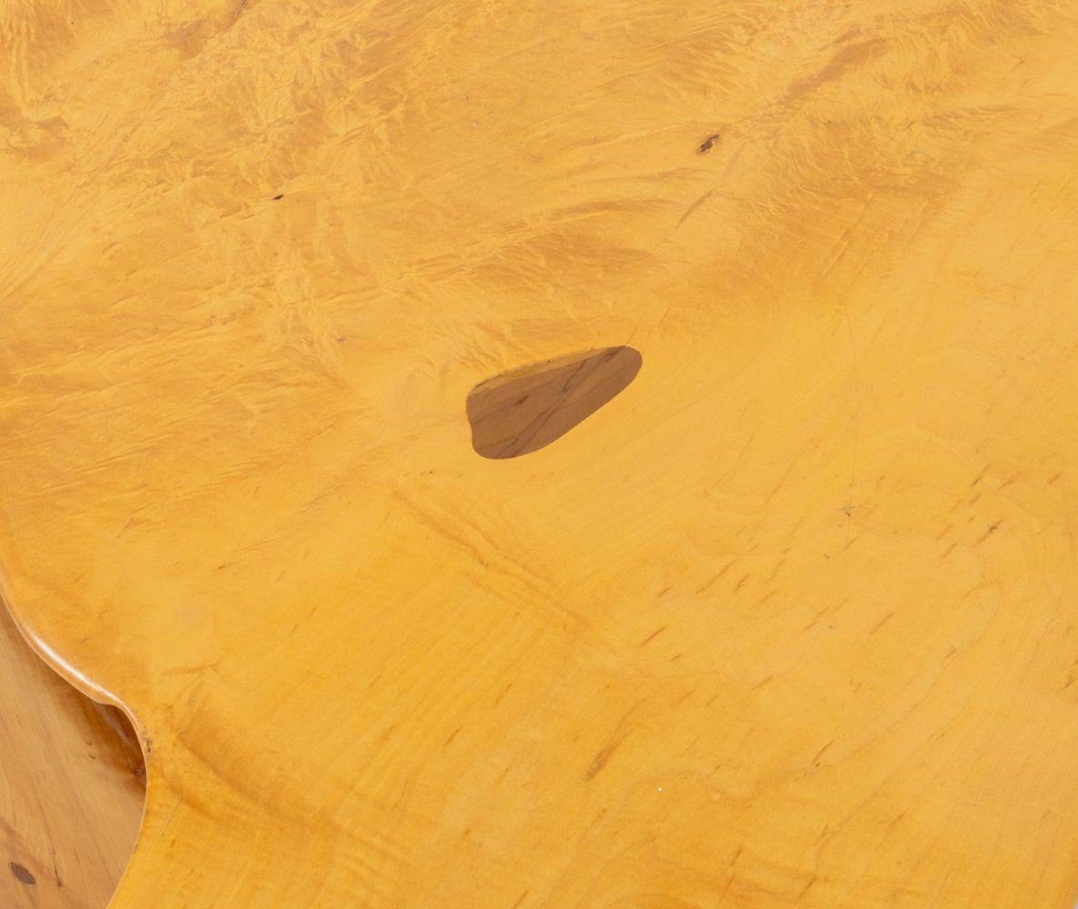Steve Heller Live Edge Carved Maple Coffee Table For Sale 6