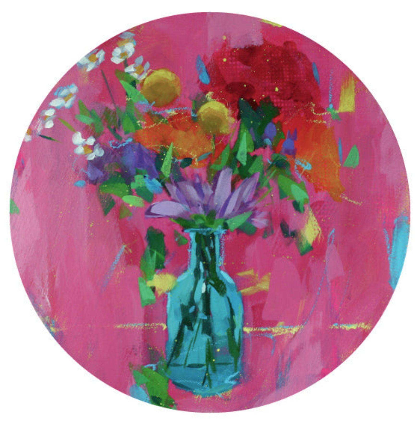 Steve Javiel Still-Life Painting - A Better Tomorrow - Impressionist Flower Still Life Painting