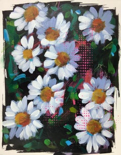 Gänseblümchen Nr.04 – Impressionistisches Gänseblümchengemälde
