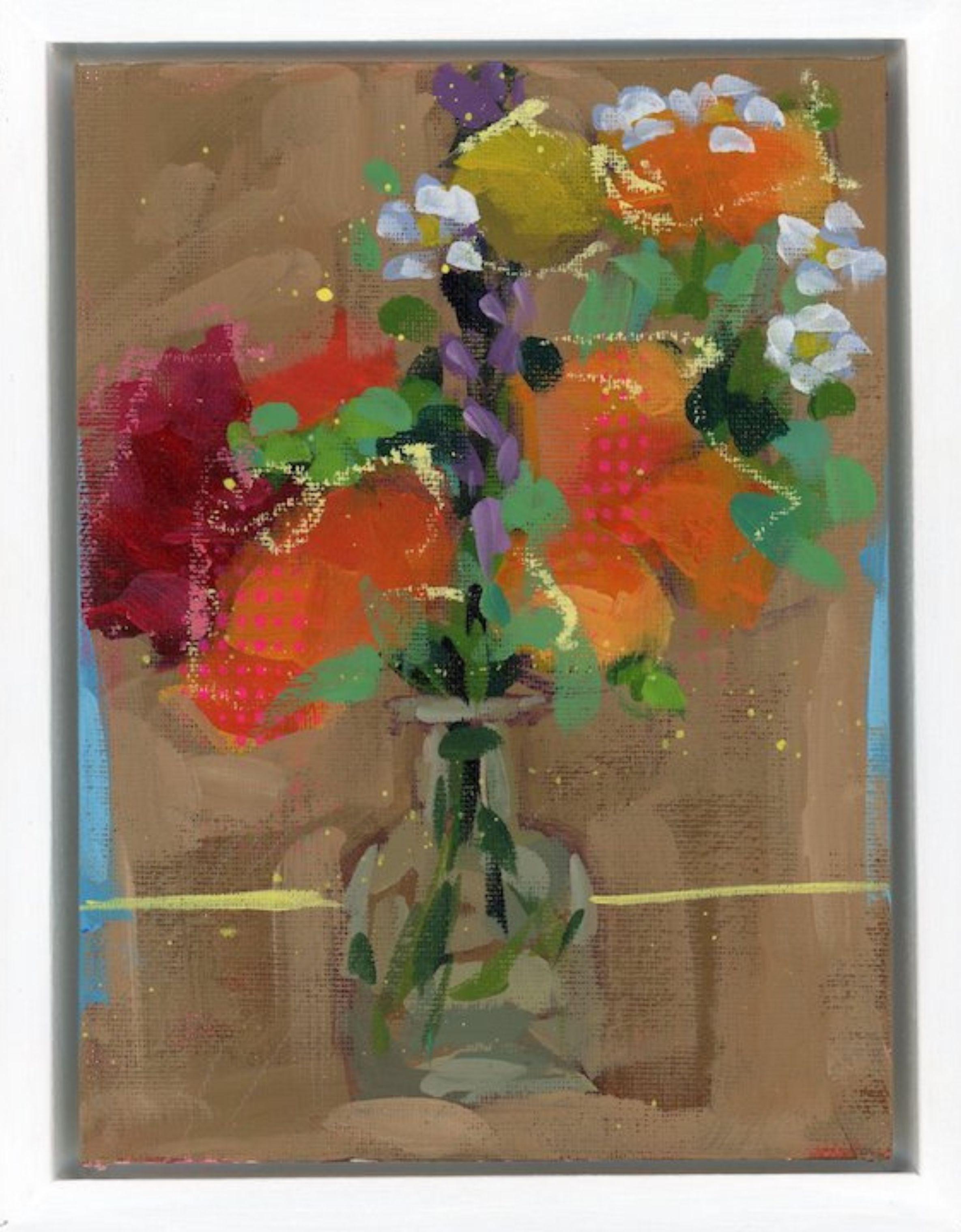 Steve Javiel Still-Life Painting - Flower Study No. 07 - Urban Impressionist Floral Painting