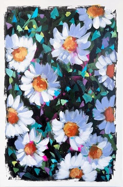 From the Heart - Impressionist Daisy Flower Painting