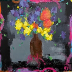 Go Big ou Go Home - Peinture impressionniste - Bouquet de fleurs